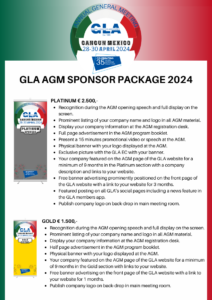 GLA AGM Sponsor Packages